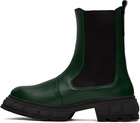 Virón SSENSE Exclusive Green Paradigm Chelsea Boots