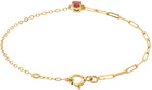 Yvonne Léon Gold Solitaire Bracelet