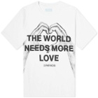 3.Paradis Men's TWNML Hands & Heart T-Shirt in White