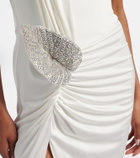 David Koma Embellished bustier gown