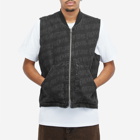 Fucking Awesome Men's Stamp Denim Vest in Black