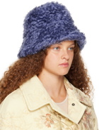 Dries Van Noten Blue Guilia Bucket Hat