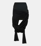 JW Anderson Knot-detail wrap skirt