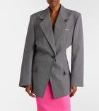 The Attico Wool and cotton blazer