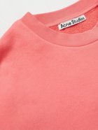 Acne Studios - Logo-Embroidered Organic Cotton-Jersey Sweatshirt - Pink