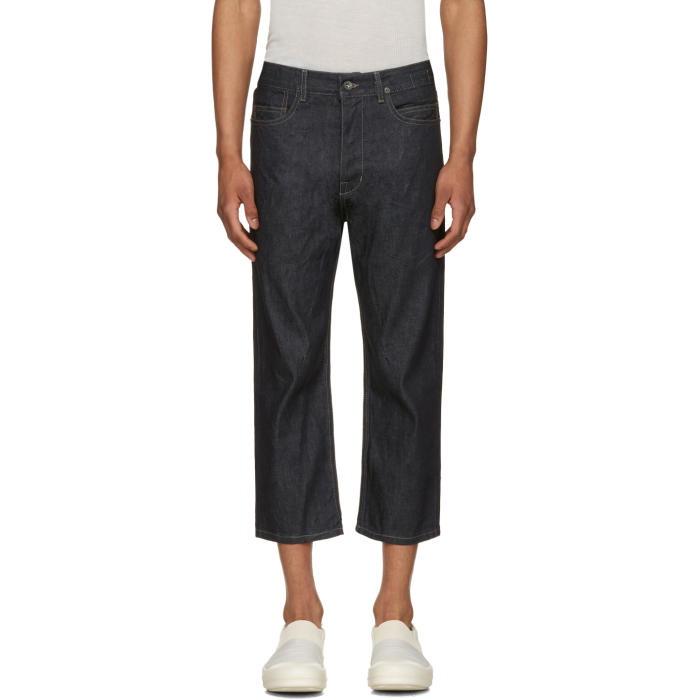 Photo: Rick Owens Drkshdw Blue Cropped Torrence Jeans 