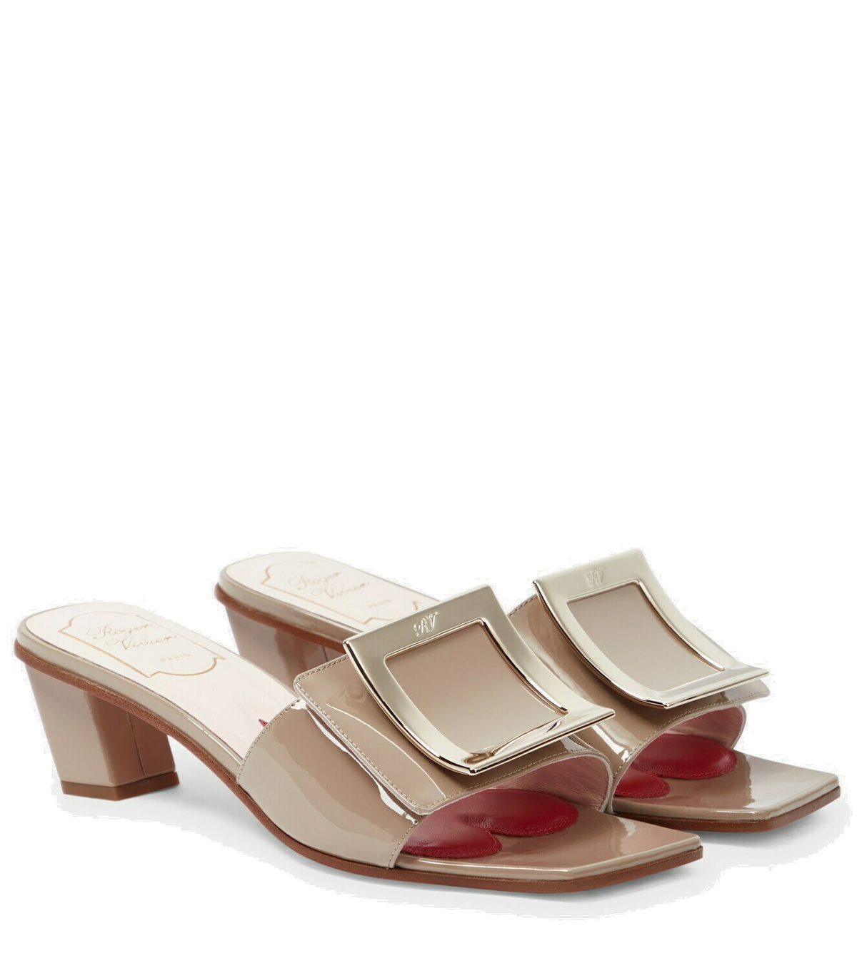サンダル・ミュール Roger Vivier SANDAL (RVW45818820J9E C203) Slidy Viv' Mules in leather Black Woman