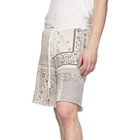 Amiri Off-White Bandana Reconstructed Shorts