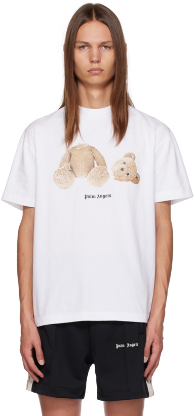 Photo: Palm Angels White Bear T-Shirt