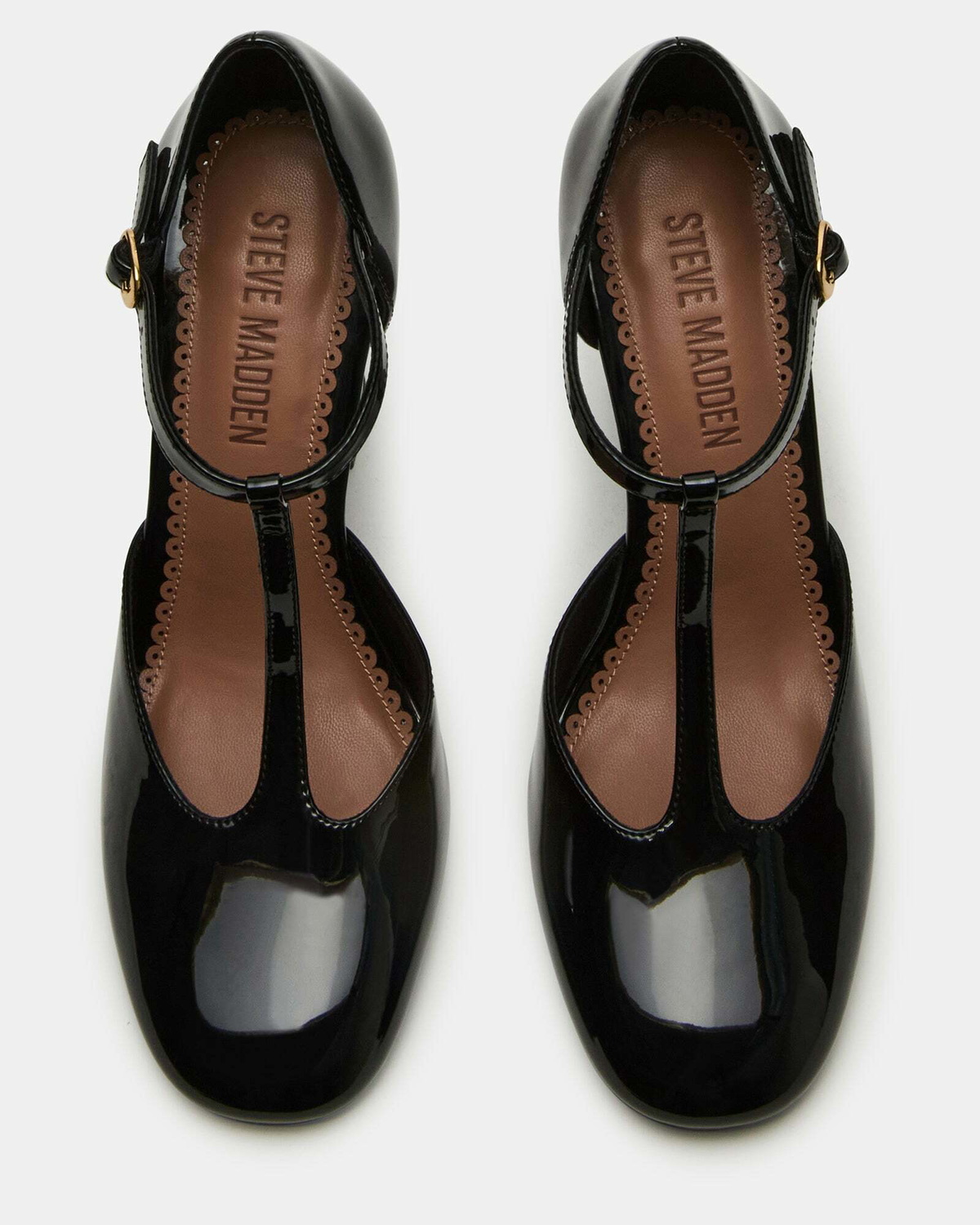 Steve Madden Malcolm Heels in Black Patent
