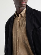 Oliver Spencer - Checked Cotton-Blend Seersucker Shirt - Neutrals