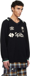 doublet Black Team Spiber Football Sweater