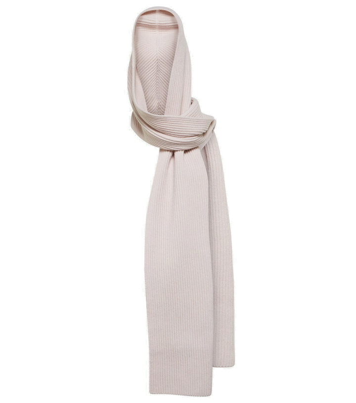 Photo: Alaïa Wool and cashmere hooded scarf