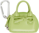 Sandy Liang Green Mini Secure Bag Keychain