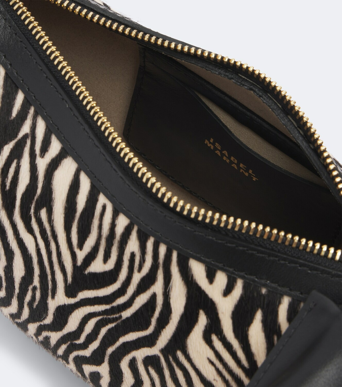 Isabel Marant Oskan Moon printed calf hair shoulder bag