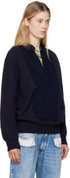 Bless Navy Frontinsertshirt Sweater
