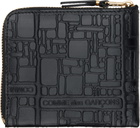 COMME des GARÇONS WALLETS Black Embossed Logotype Wallet