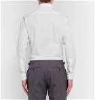 Giorgio Armani - White Slim-Fit Cotton-Poplin Shirt - White