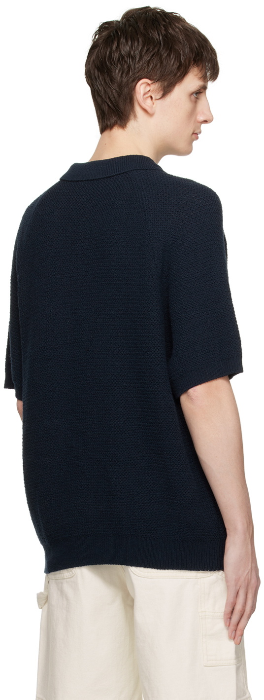 Dunst Navy Zip-Up Polo