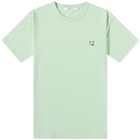 Maison Kitsuné Men's Tonal Fox Head Patch Regular T-Shirt in Mint