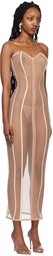 Dilara Findikoglu Beige 'All About Eve' Maxi Dress