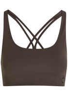 ON Studio Stretch-jersey bra top Brown