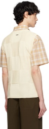 AFTER PRAY Off-White Damier Knit Vest