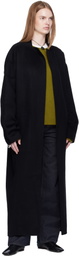 Arch The Black Cashmere High-Neck Slim Coat