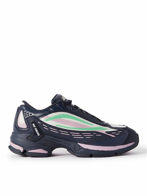 Photo: Raf Simons - Ultrasceptre Mesh and Rubber Sneakers - Blue