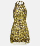 Alémais Mona floral hemp minidress