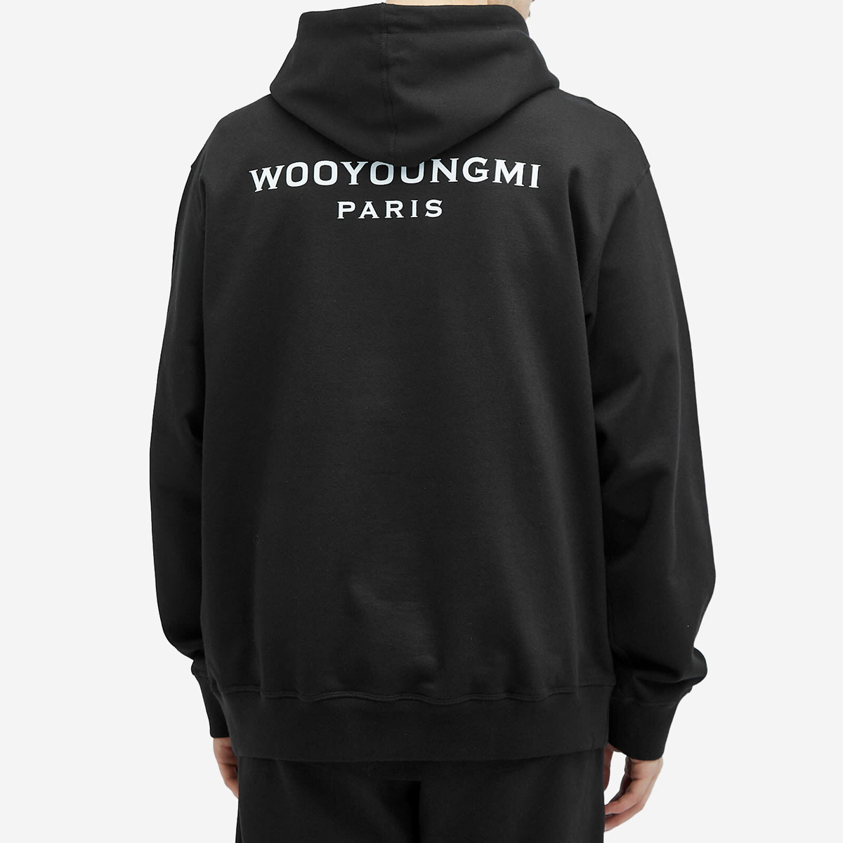 Wooyoungmi Men's Back Logo Hoodie in Black Wooyoungmi