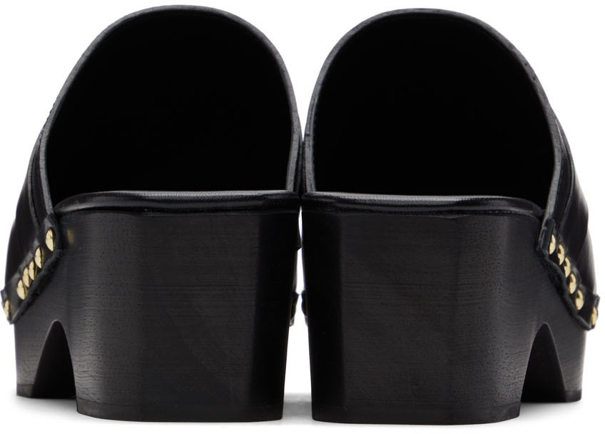 Aeyde Black Bibi Clogs