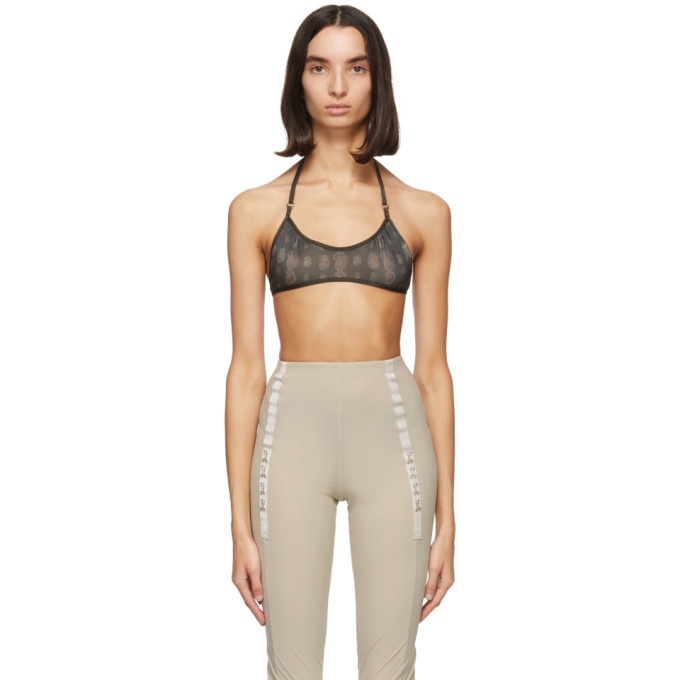 Charlotte Knowles SSENSE Exclusive Grey Void Sports Bra - Luxed