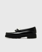 G H Bass WEEJUN 90 Penny Lthr black/white Womens Casual Shoe