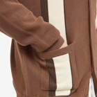 Beams Plus Men's Stripe Cardigan in Brown