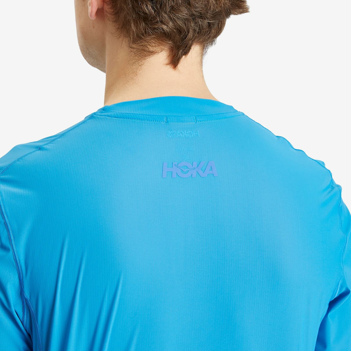 HOKA ONE ONE Men's M Airolite Run Short Sleeve in Hoka Blue