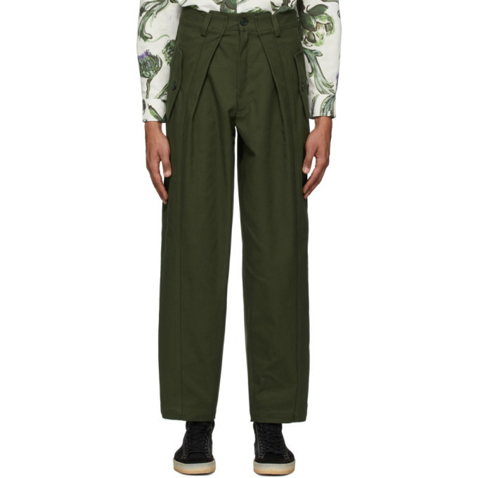 Photo: Jacquemus Green Le Pantalon Lavandou Trousers