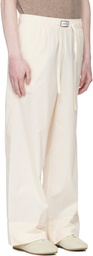 Entire Studios Off-White Pajama Lounge Pants