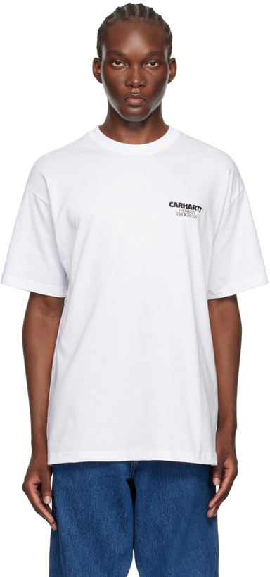 Photo: Carhartt Work In Progress White Ducks T-Shirt