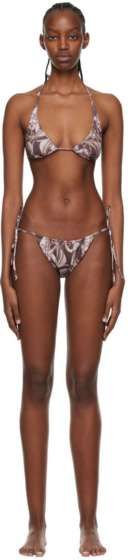 Photo: Anne Isabella SSENSE Exclusive Brown Nylon Bikini
