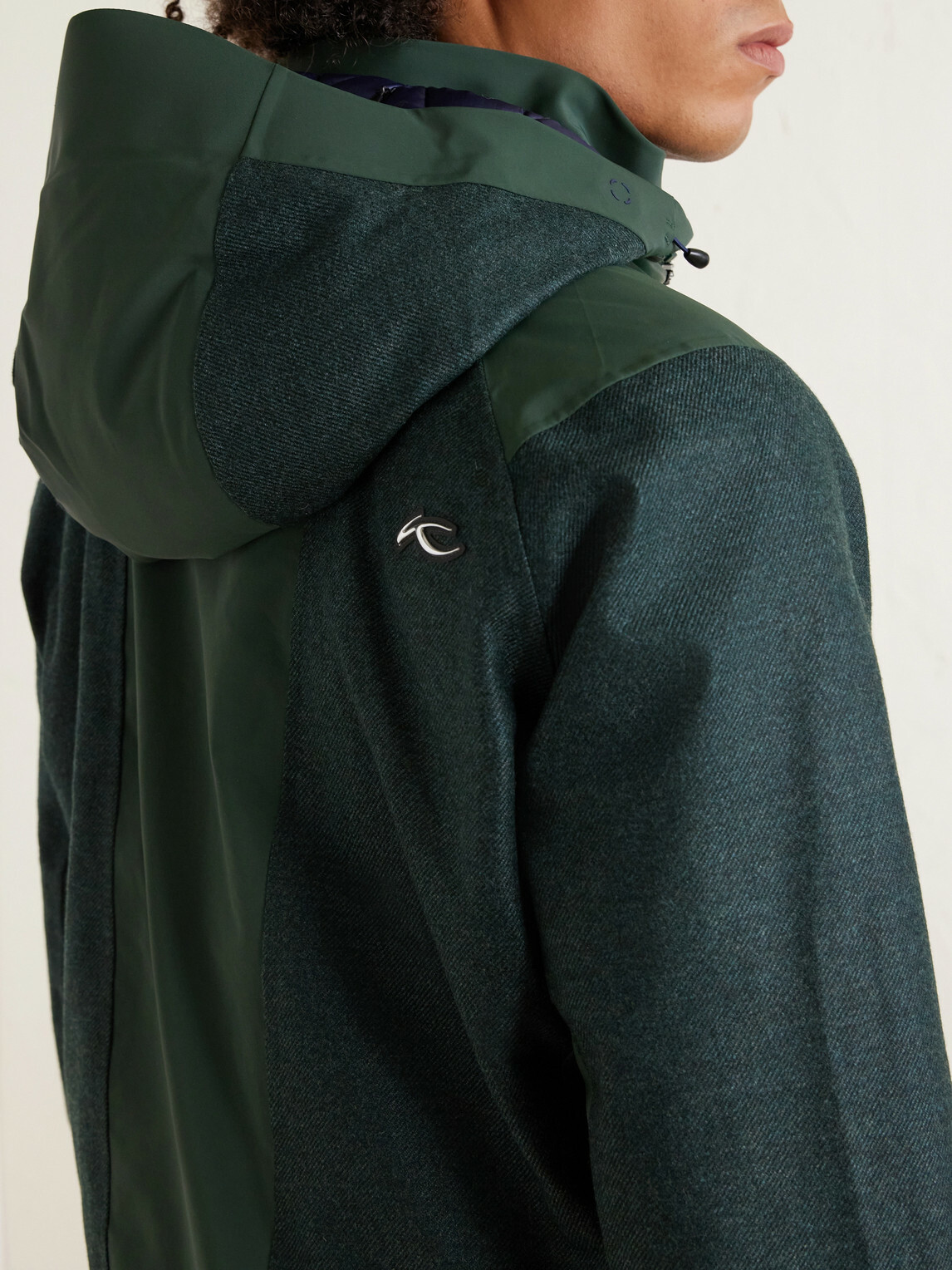 Kjus - Frostline Padded Shell-Trimmed Wool Hooded Down Jacket - Green