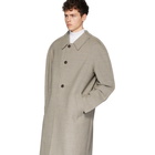 Maison Margiela SSENSE Exclusive Tan Wool Check Coat