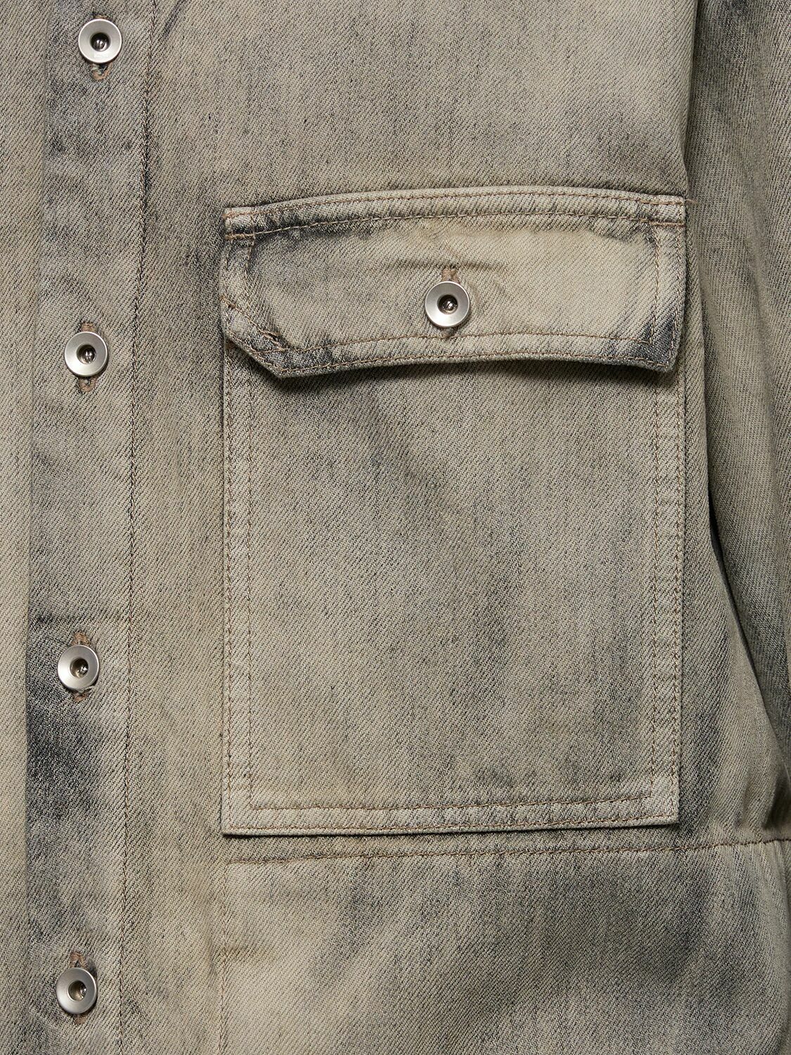 RICK OWENS DRKSHDW - Outershirt Fringed Denim Jacket Rick RICK OWENS DRKSHDW - Outershirt Fringed Denim Jacket Rick