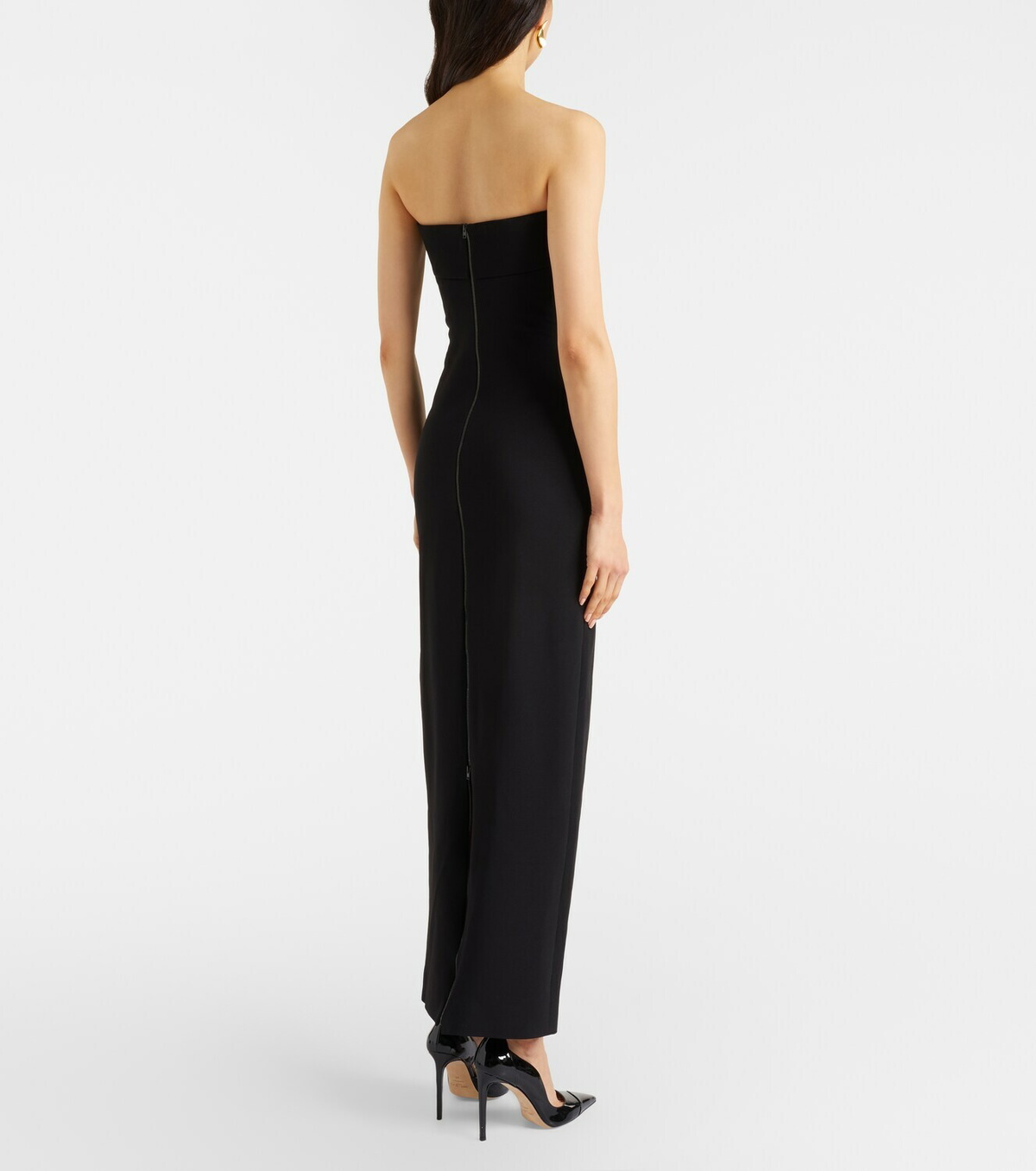 Balmain Belted jersey gown