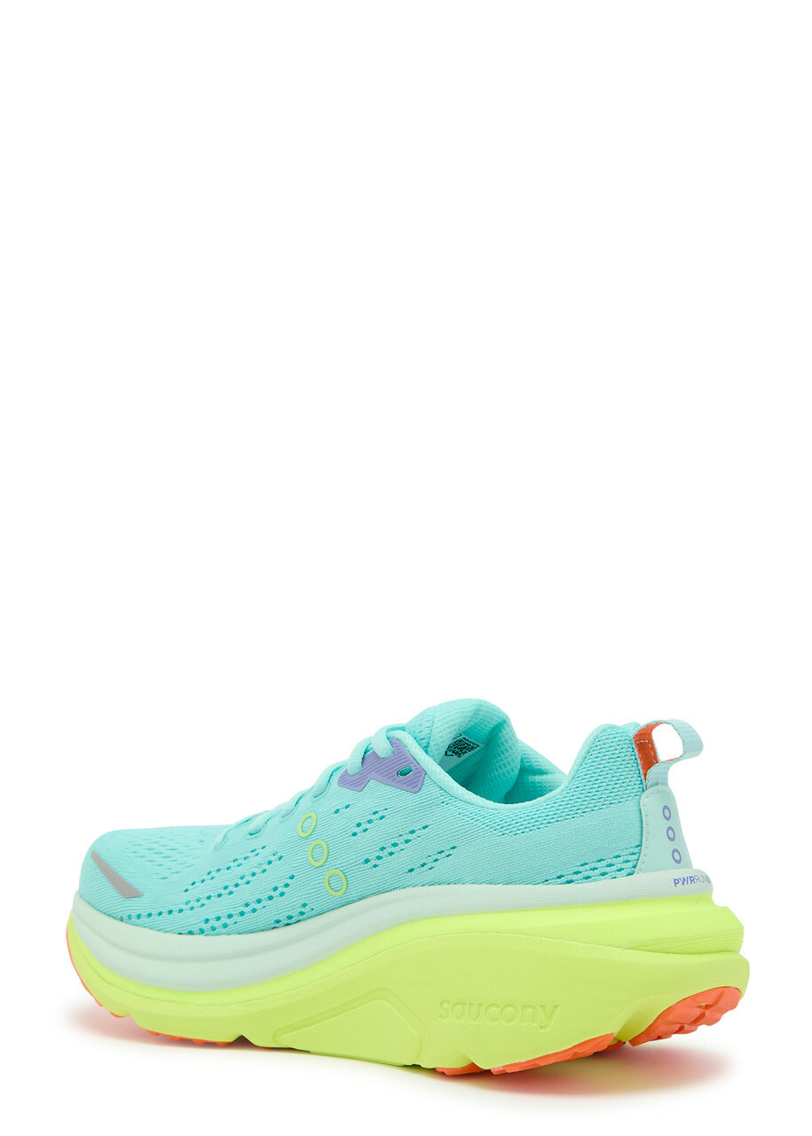 Saucony Hurricane 25 Mesh-knit Sneakers Aqua