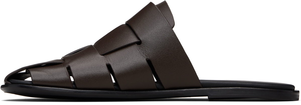 HEREU Brown Dira Slim Slip-on Loafers