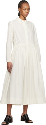 CASEY CASEY Off-White Panzy Midi Dress