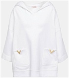 Valentino VGold cotton-blend jersey hoodie