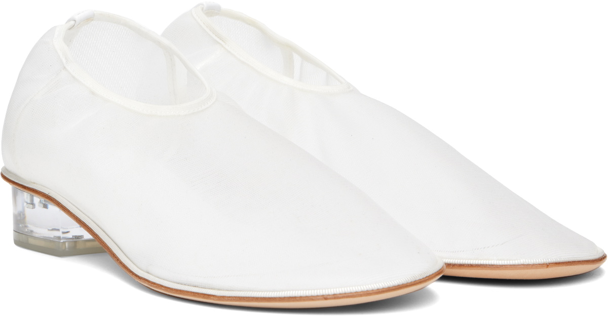 Studio Amelia White Vestige Ballerina Flats