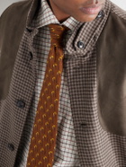Purdey - 8cm Printed Silk Tie - Brown